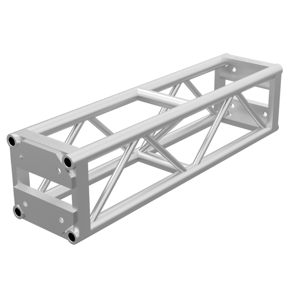Global Truss DT-GP Square 4FT End Plated Straight Segment [DT-GP4]