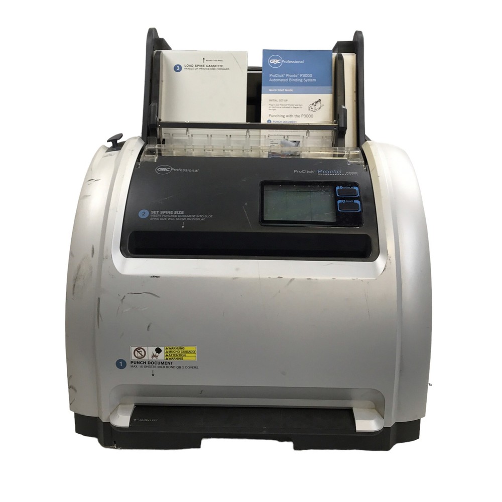 GBC ProClick Pronto P3000 Professional Binding & Punch Machine #U1640