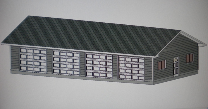 PERMIT READY 24' X 48' GARAGE PLAN DRAWN TO SCALE BLUEPRINTS AND MATERIALS LIST