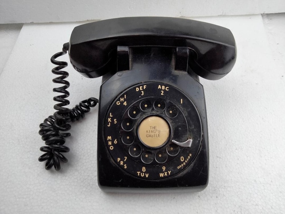 Vintage Western Electric Dial Phone Modified with On-Off Switch  Same Day Ship