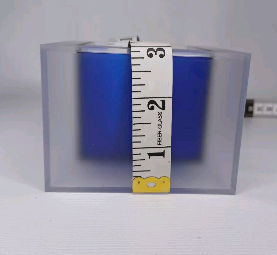 Square Blue Plastic Containers Set For Bathroom