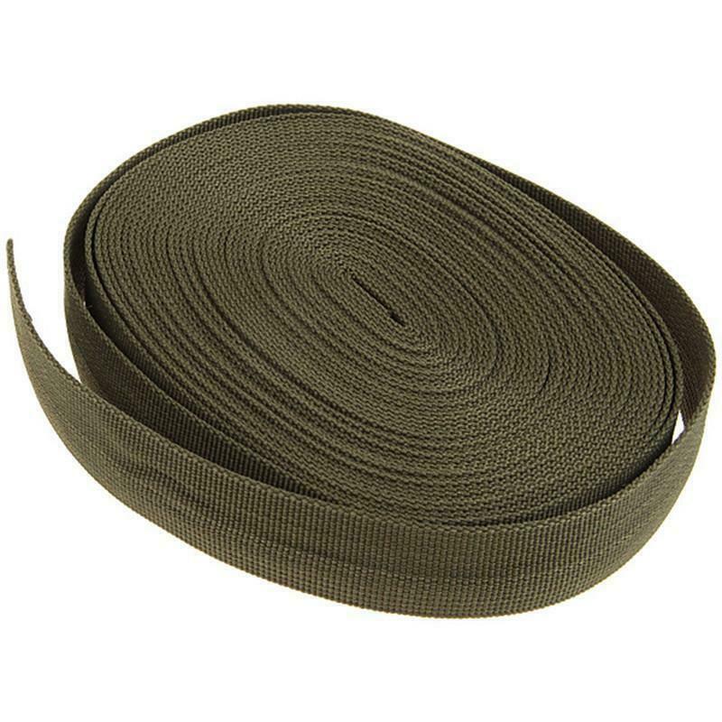 US 10 Yards Tactical Spec Flat Nylon Webbing for Slings Backpack Straps Hunting