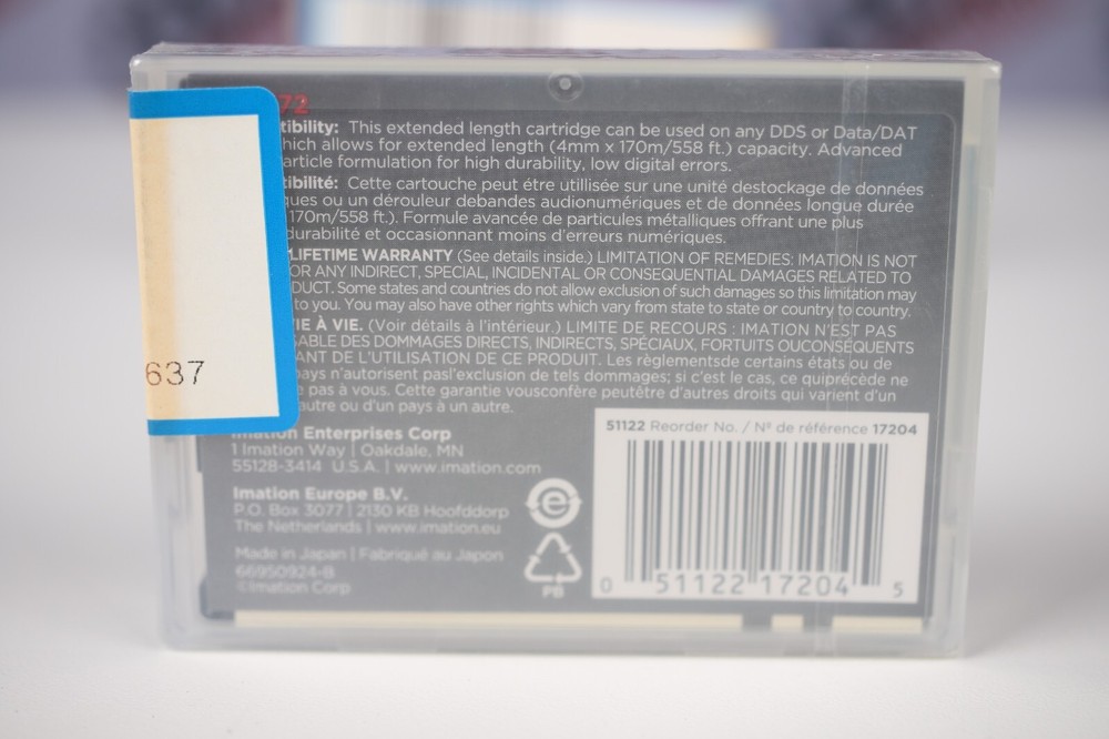 IMATION DAT72 (4X BUNDLE) (DIGITAL DATA STORAGE) - 6 months warranty