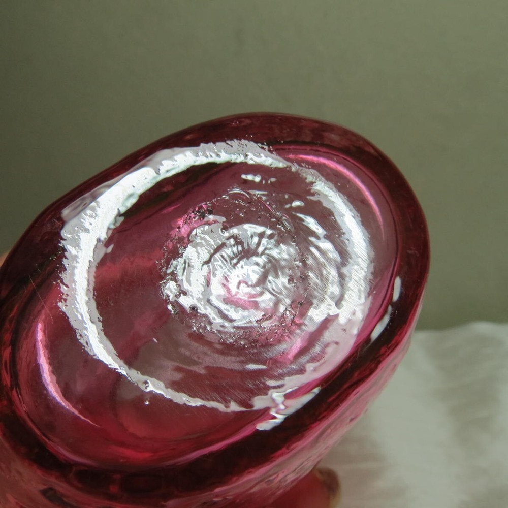 Petite MCM Handblown Cranberry pitcher