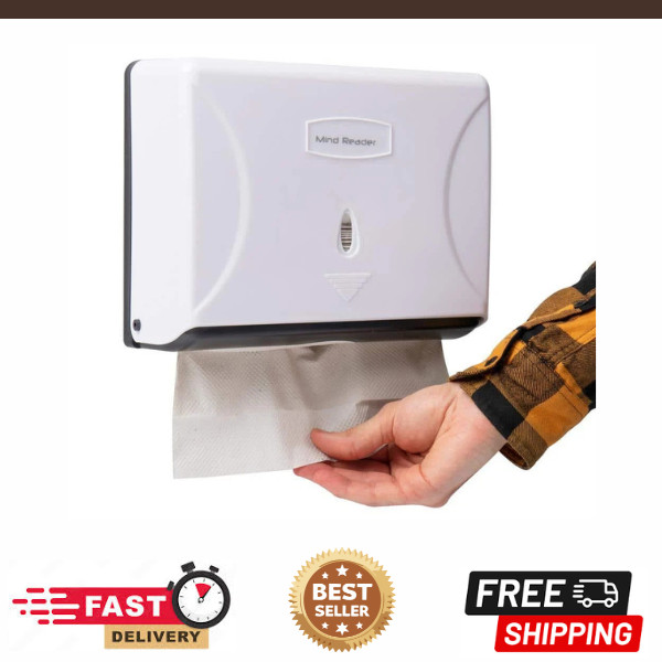 Wall Mounted Multi-Fold Paper Towel Dispenser Tri-Fold , White