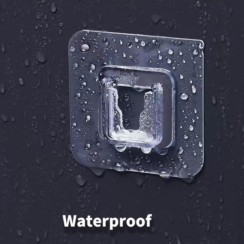 Double Sided Adhesive Wall Hooks,20 Pack Self Hooks,Suitable Clear