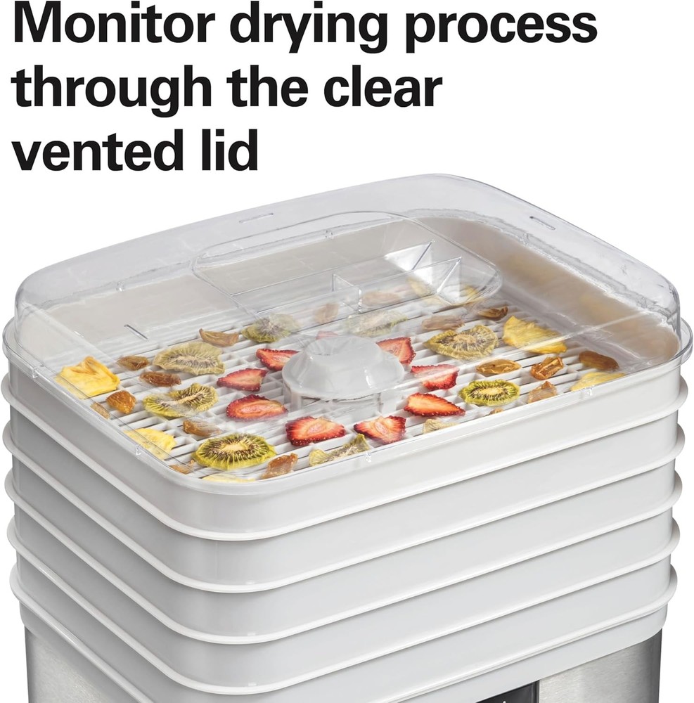 Digital Food Dehydrator Fruit & Jerky Vegetables & More 5 Trays Adjustable
