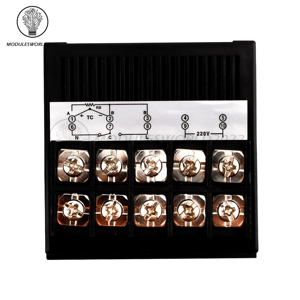 AC 220V TED-2001 K-type Temperature Controller Digital Thermostat Relay Output