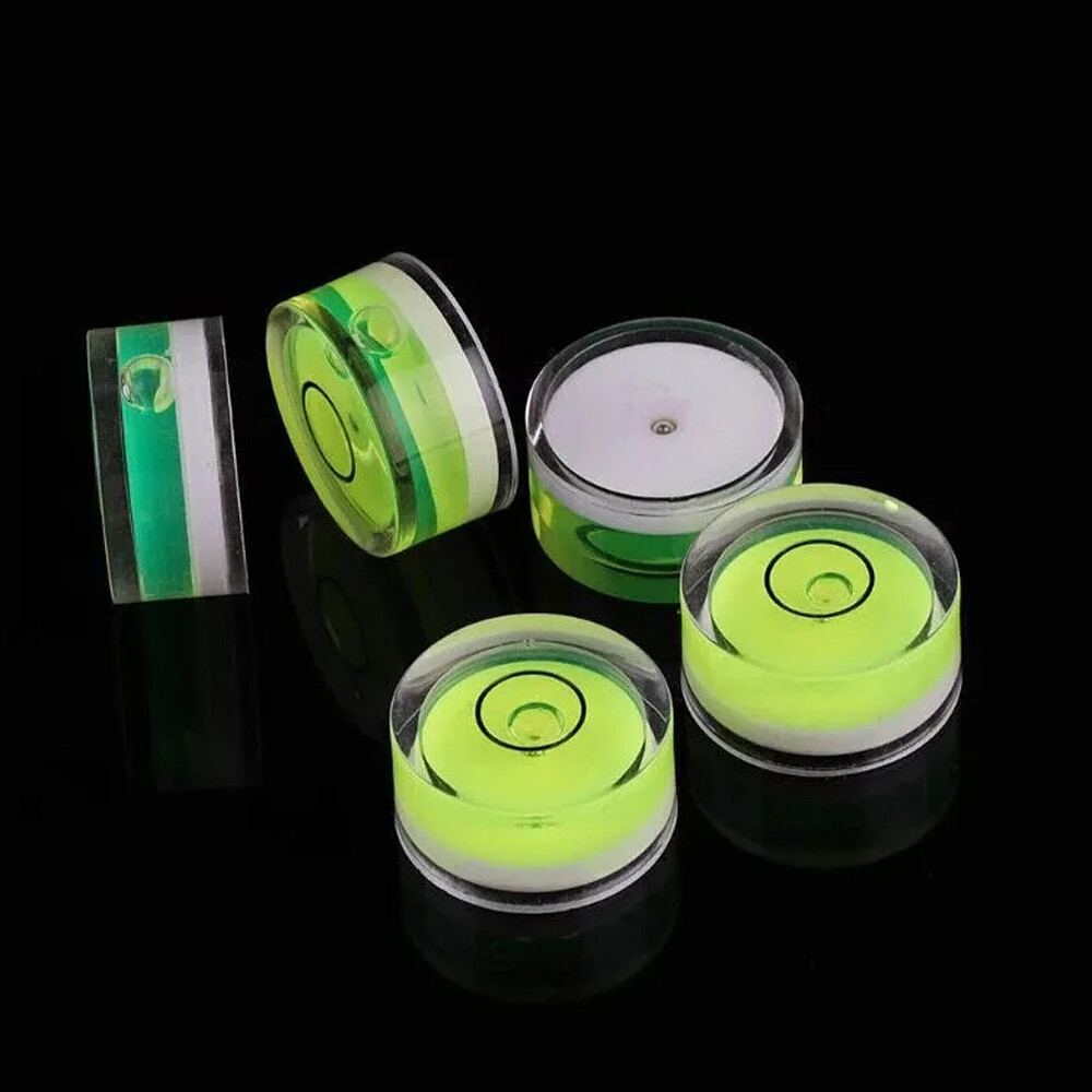 10 x Precision Circular Mini Spirit Level Set Meter Bubble Horizontal Ruler Tool
