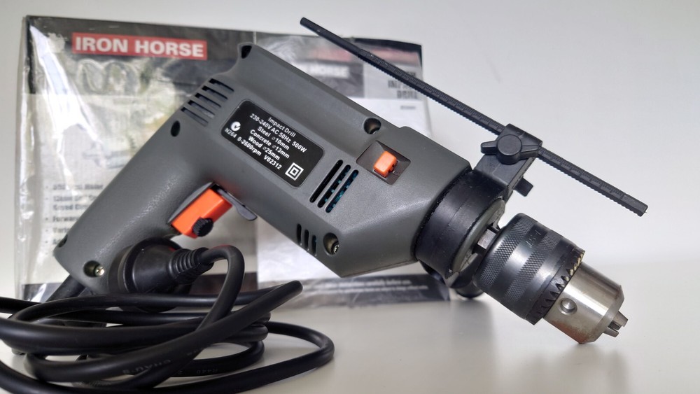 Iron Horse 13mm Impact Drill - Variable Speed, Forward & Reverse - Depth Gauge