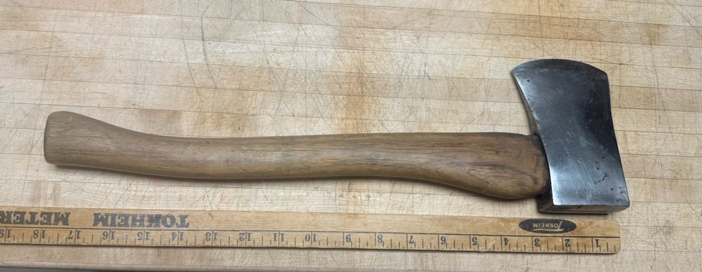 Vintage Warren Axe & Tool Co. Single Bit Axe Hatchet Chromed