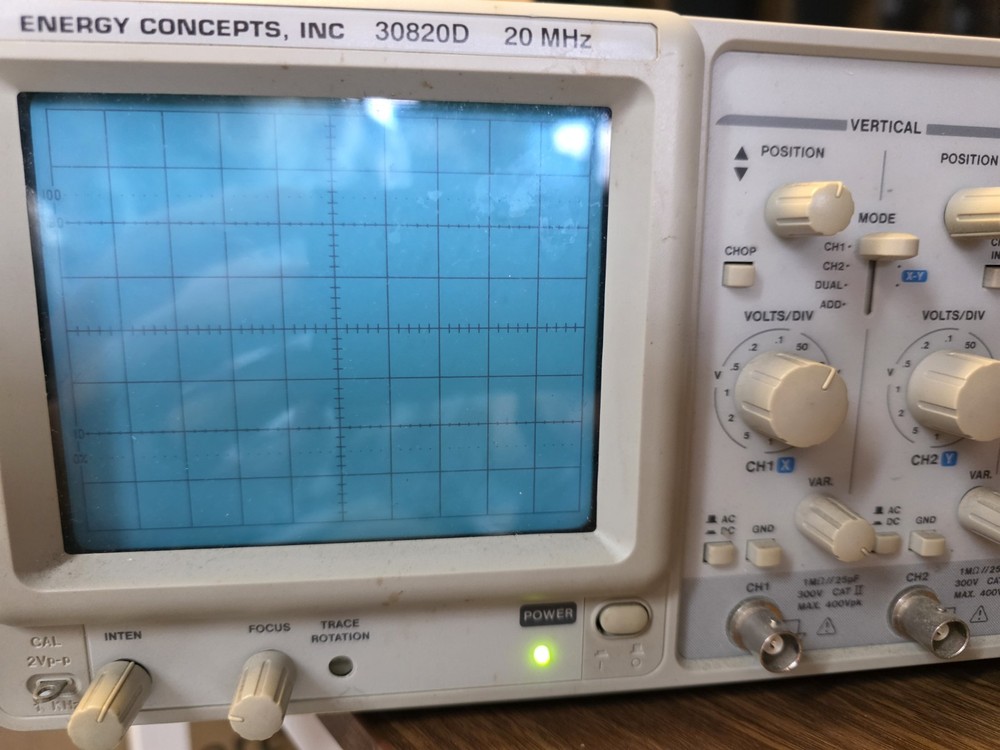 Energy Concepts 20MHz Oscilloscope 30820D (READ DESCRIPTION)