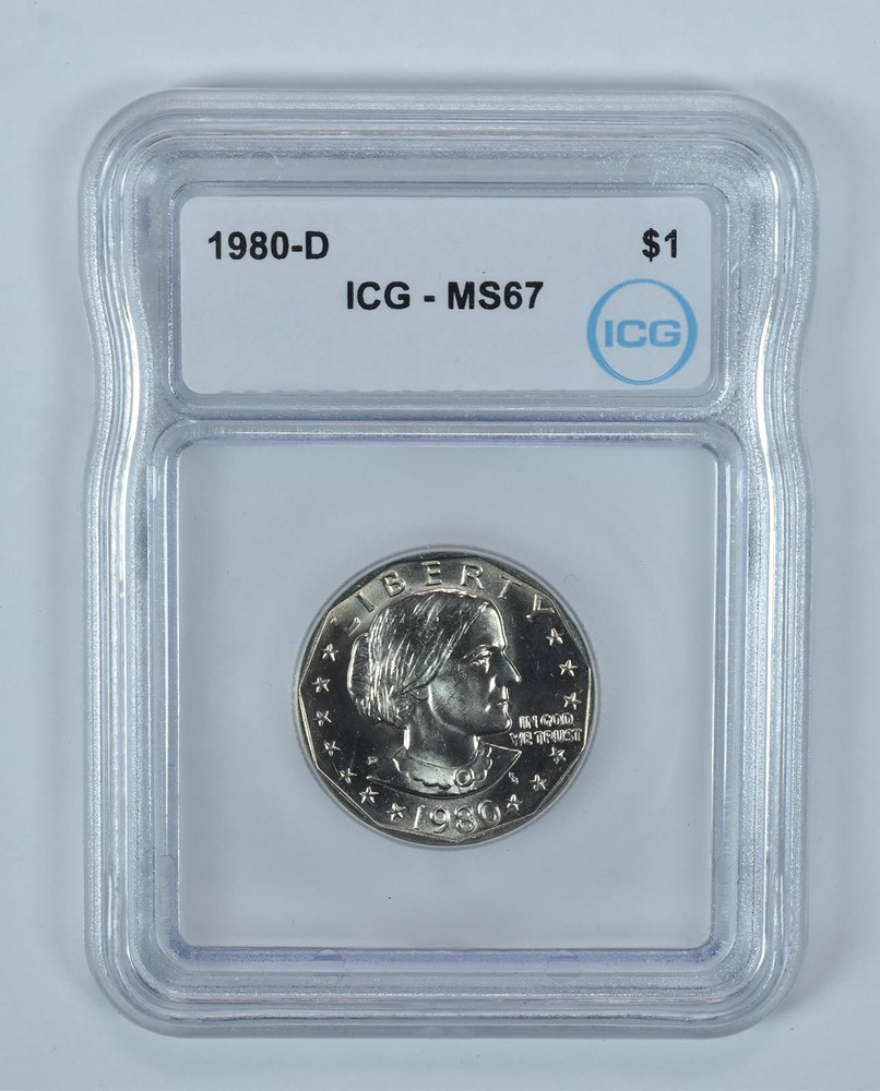 1980-D Susan B Anthony $1 MS67 ICG