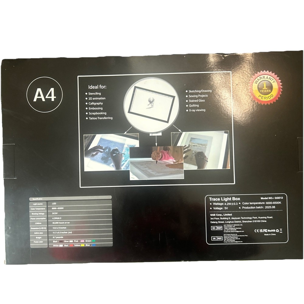 A4 LED Tracing Light Box Pad
