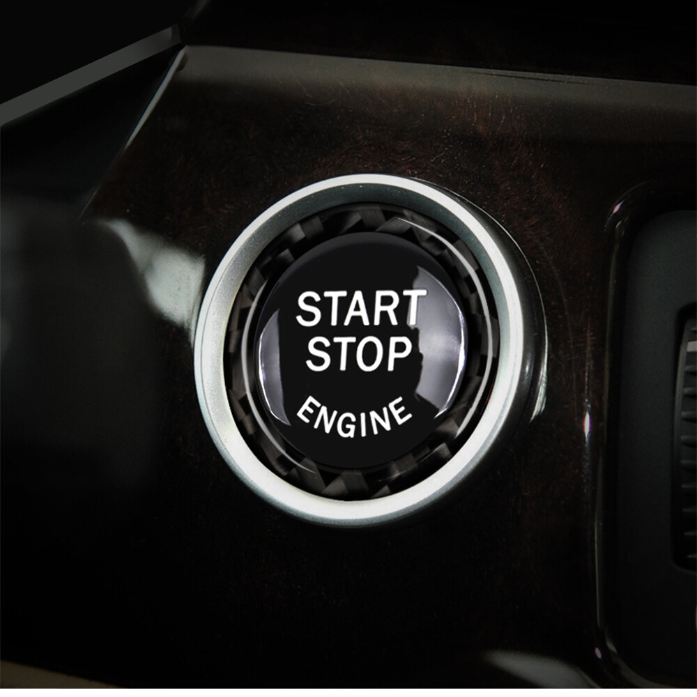 Engine Start Stop Button Replace Cover With Ring For BMW E90 E92 E93 2009-2012