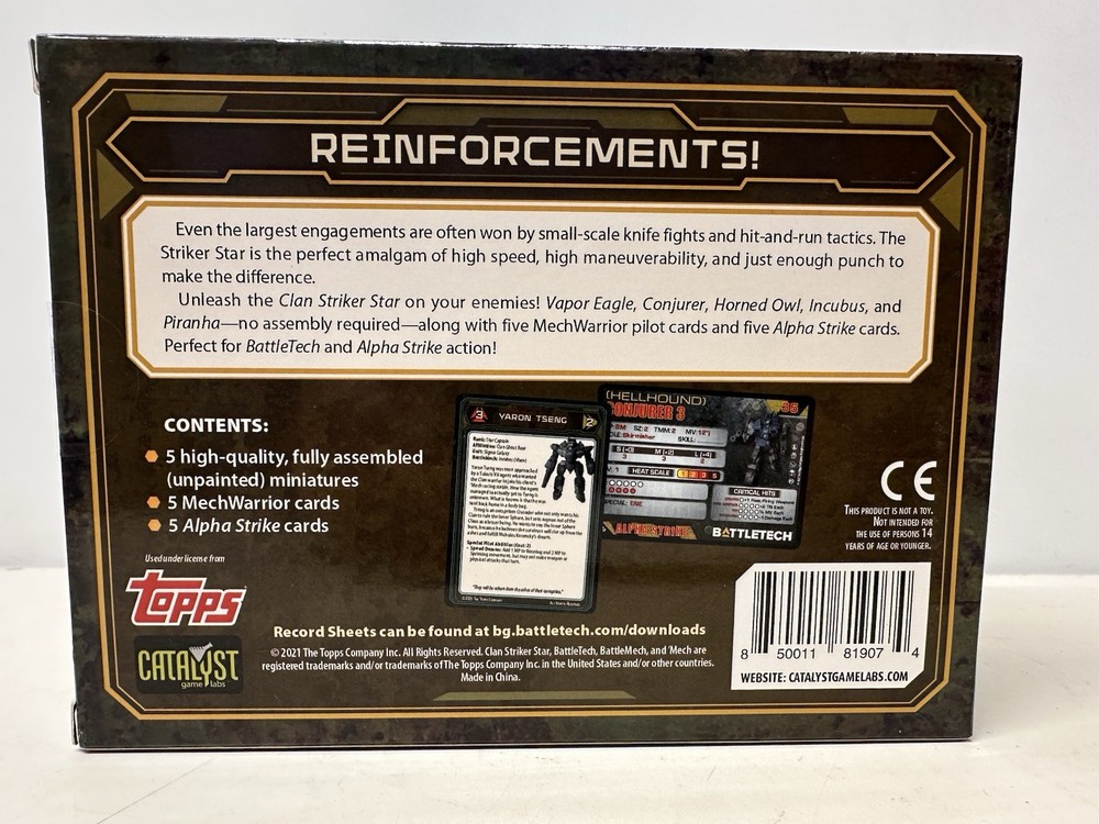 BattleTech: Clan Striker Star Pack Unpainted Miniatures Set (5) CAT35732