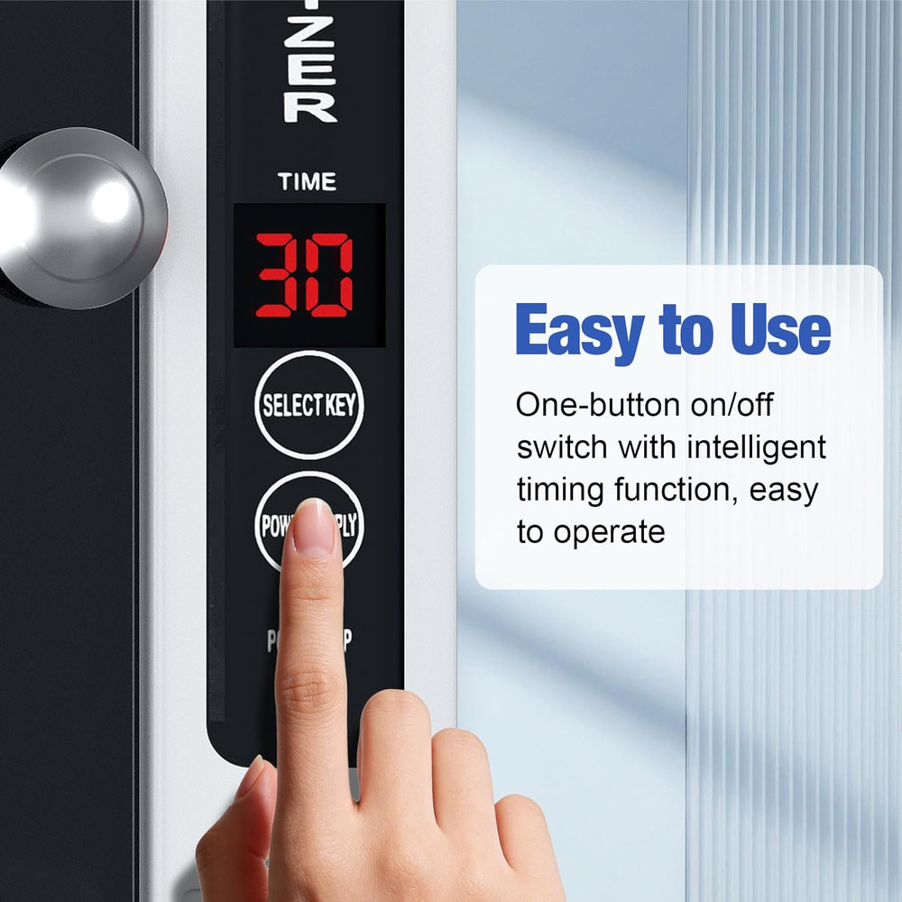 UV Sanitizer Cabinet with Timer - Disinfect Your Essentials Safely!