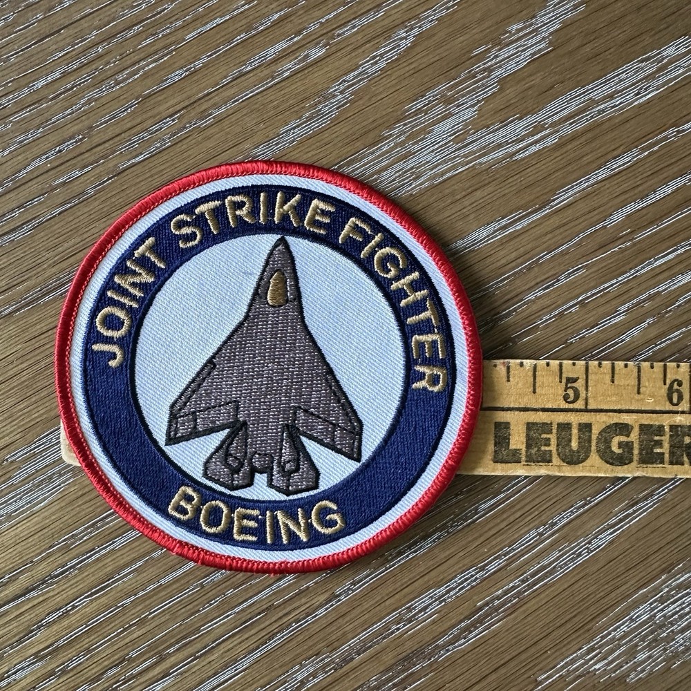 F-35 JSF Embroidered Patch Boeing Joint Strike Fighter Powered 4”