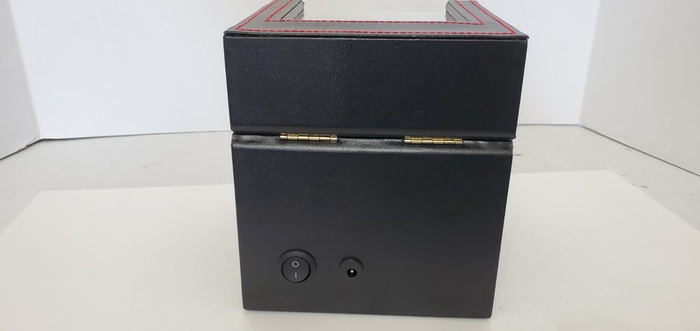 Automatic Black Leather Watch Winder Rotator Raymond Storage Display Case