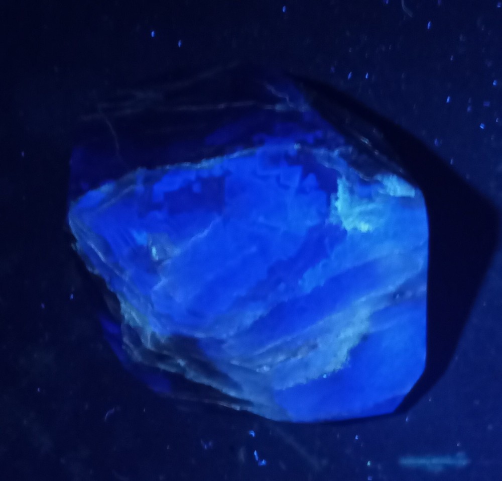 Mirror Polished Marvelous Banded Rainbow Fluorite Uv Reactive