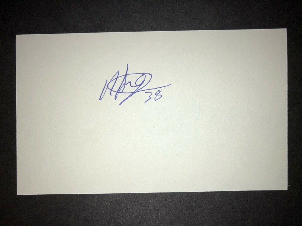 2009 TIGERS: Alfredo Figaro, SIGNED 3x5 Card