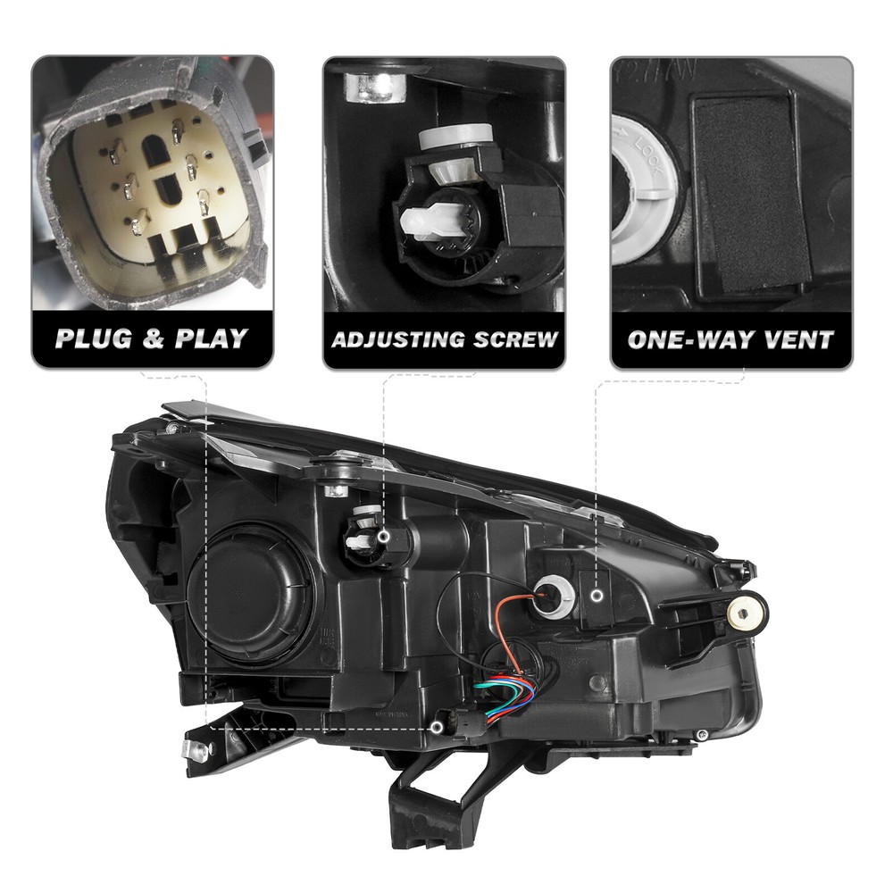 For 2013-2016 GMC Acadia Halogen Projector Headlight Headlamp Driver Left Side