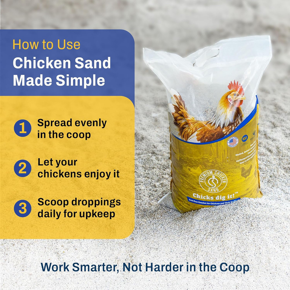 50 Lbs (4-Pack) – Dust-Free, Odor-Control Bedding for Chicken Coops, Nesting Box