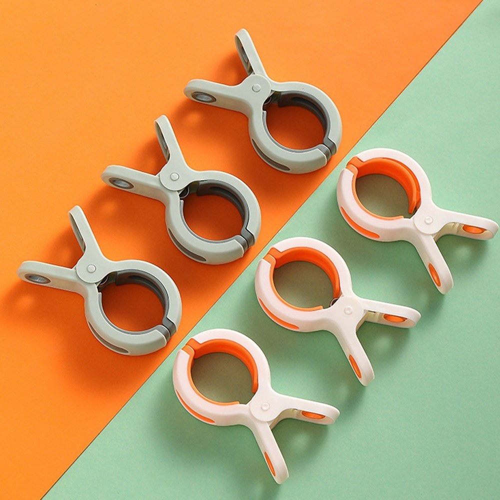 6Pcs Colored Heavy-duty Plastic Clothespin with -drying Clothespin