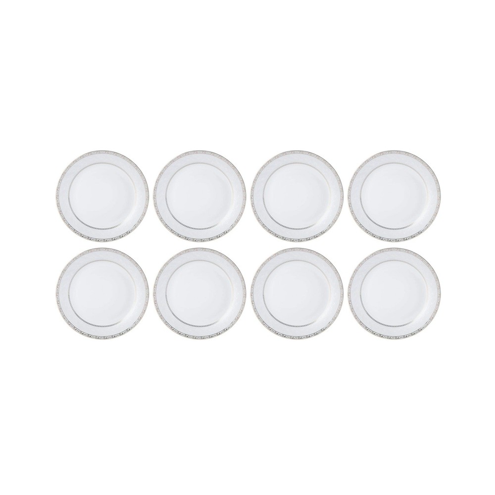 Fitz and Floyd Gold Serif 32-Piece Dinnerware Set, Service For 8, Serif Pattern