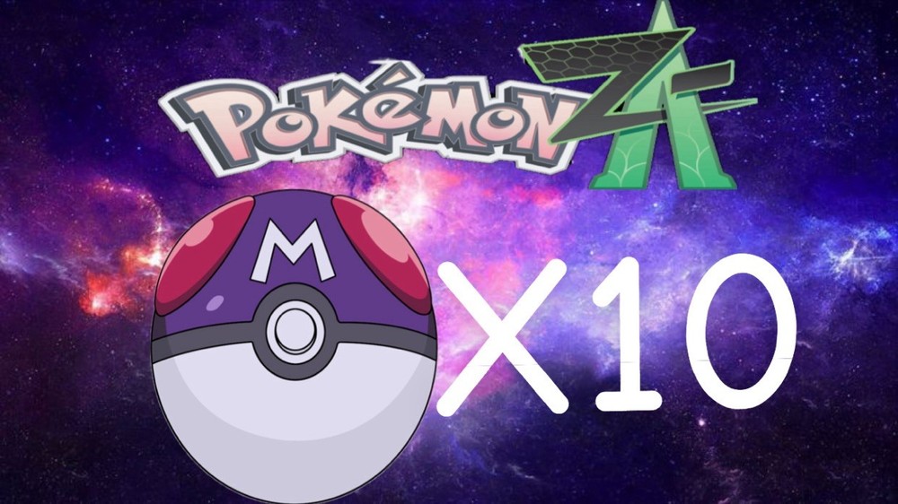 Pokemon Legends ZA Master Ball  x10 ready now!