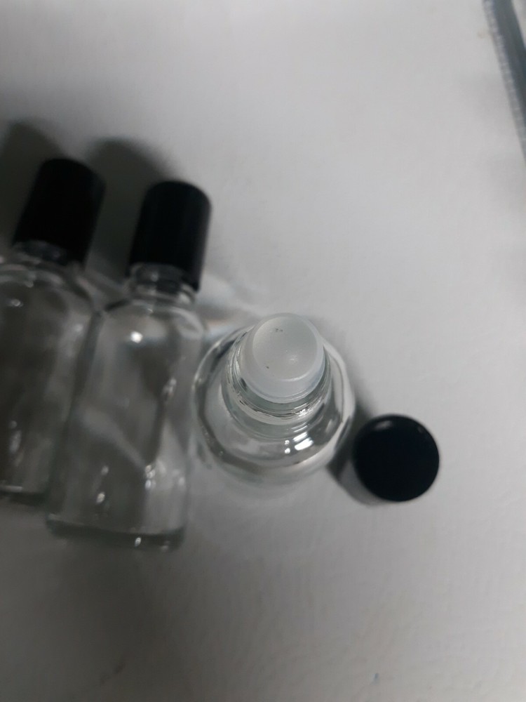 8 Pack of Roll On Empty Glass Bottles for Essential Oils - Refillable Roller...