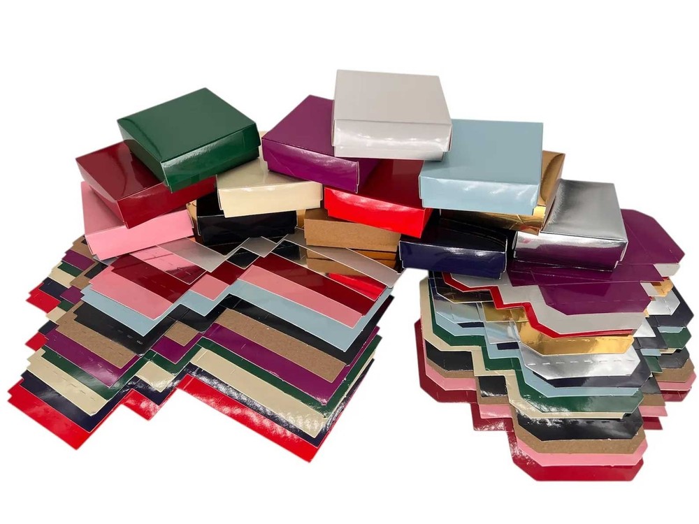 Silver Gift Boxes – Pack of 10, 2.75 Inch Square Packaging