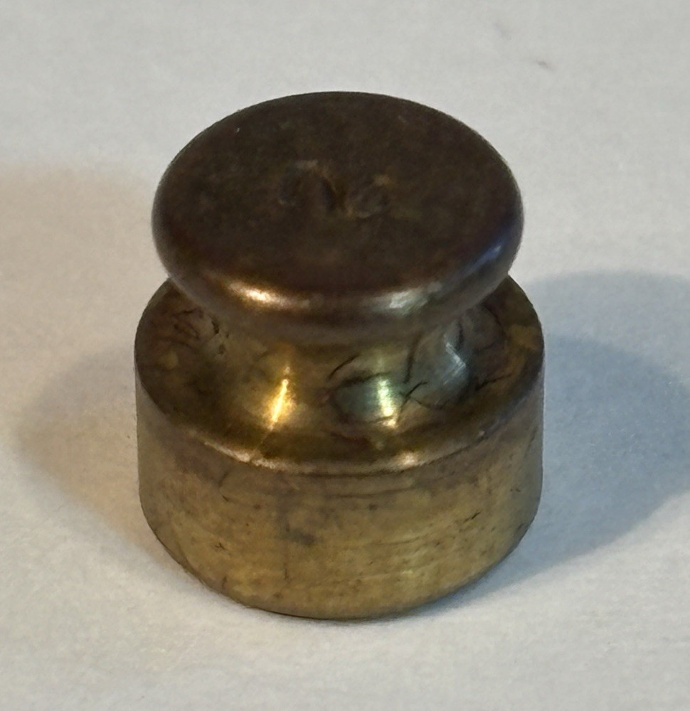 2g Replacement Brass Scale Weight Vintage    #1