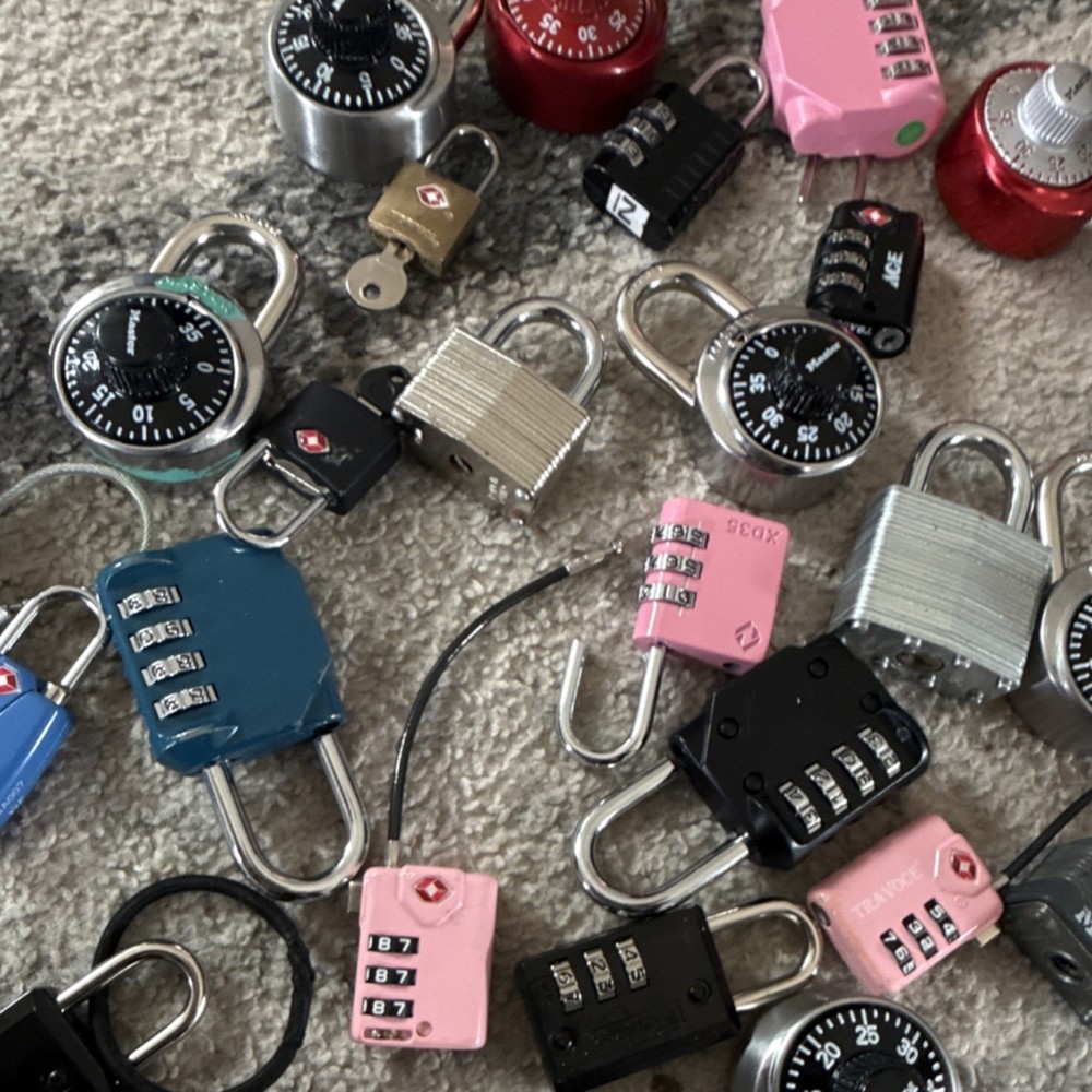 ACE TRAVOCE Combination Padlocks X903 Resettable & Non-Resettable Assorted Types