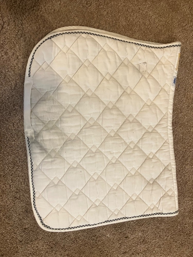 Roma white all purpose wick easy full size saddle pad