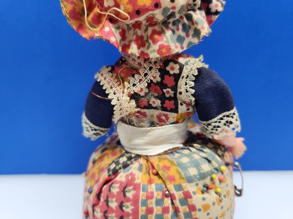 Vintage Pin Cushion Doll Missing Arm MCM Retro Sewing