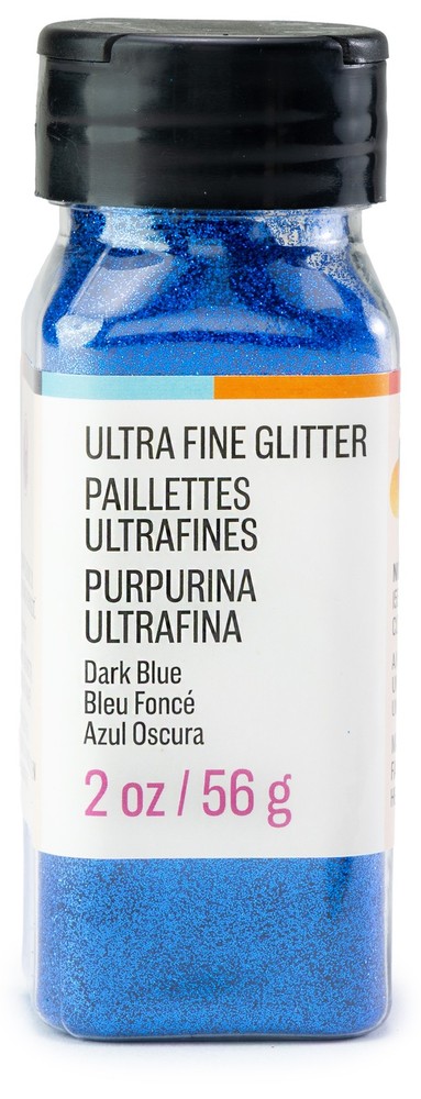 CousinDIY Extra Fine Glitter 2oz-Dark Blue - 3 Pack