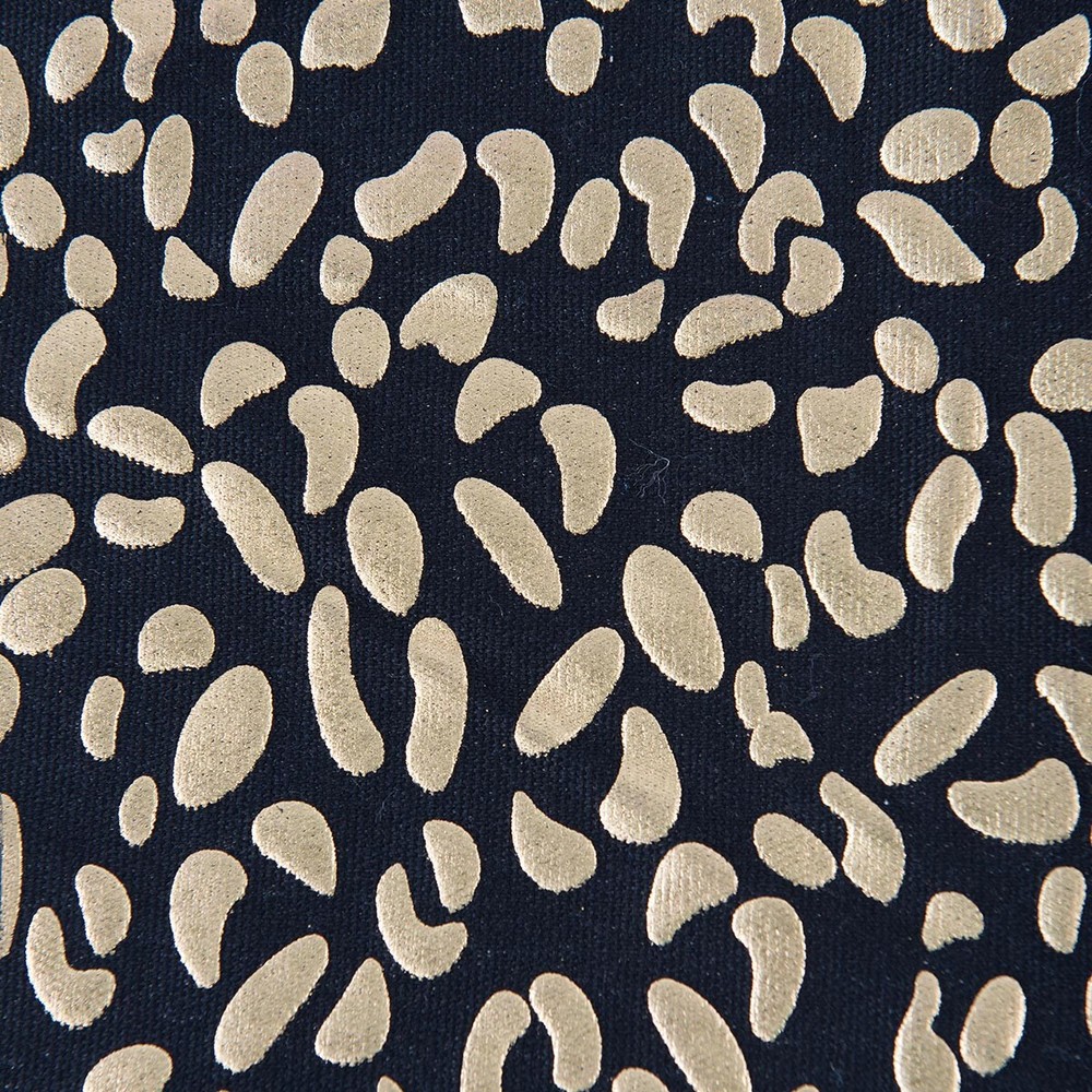 Medium Disco Dog Black & Gold Dog Collar