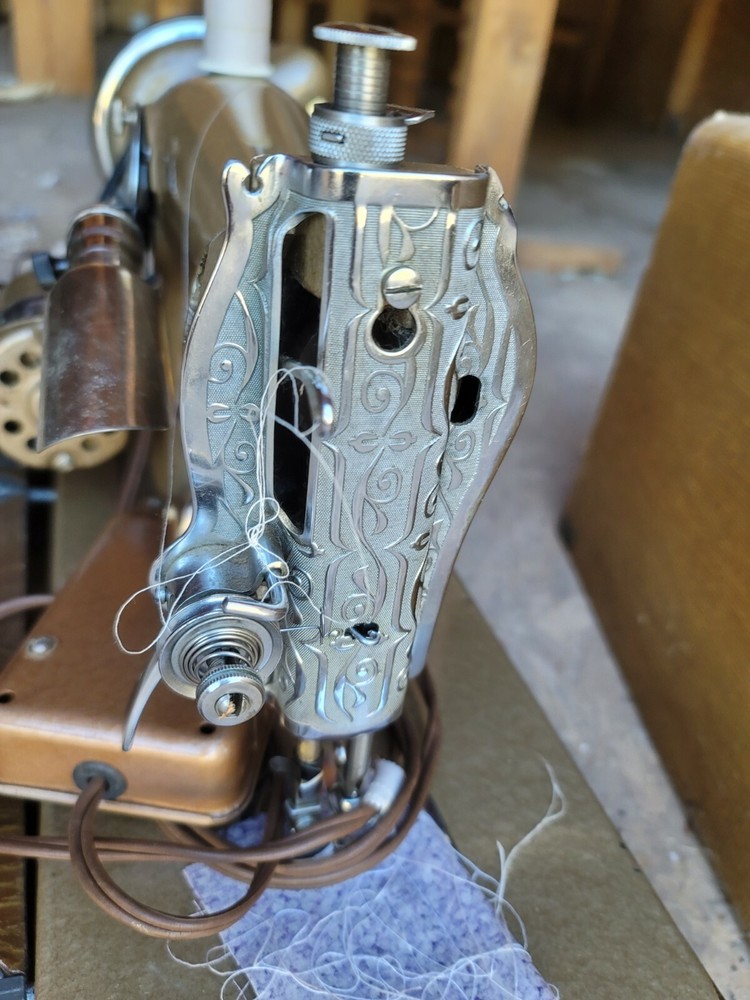 Vintage Academy Sewing Machine with Case
