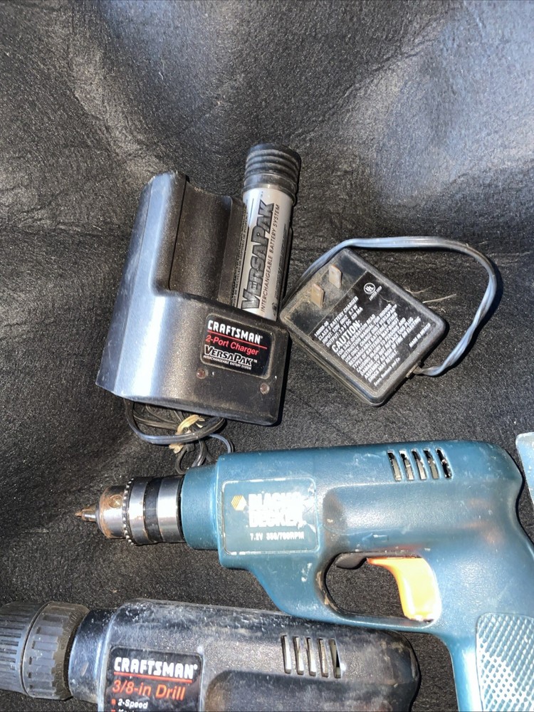 Black & Decker And Craftsman VersaPak 6 Piece Tool Lot
