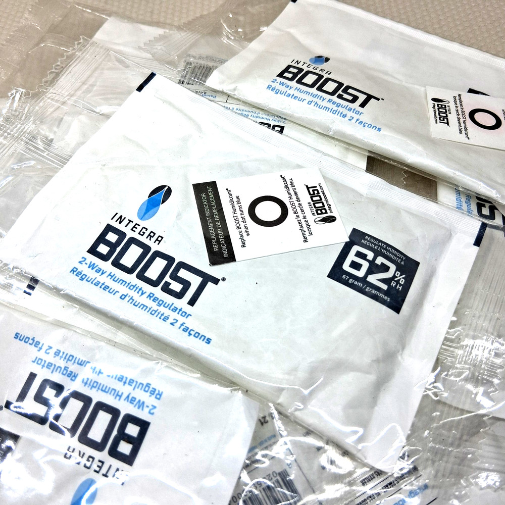 Integra Boost 62% 67gram 2-Way Humidity Control 12 & 24 Pack New Sealed Packets