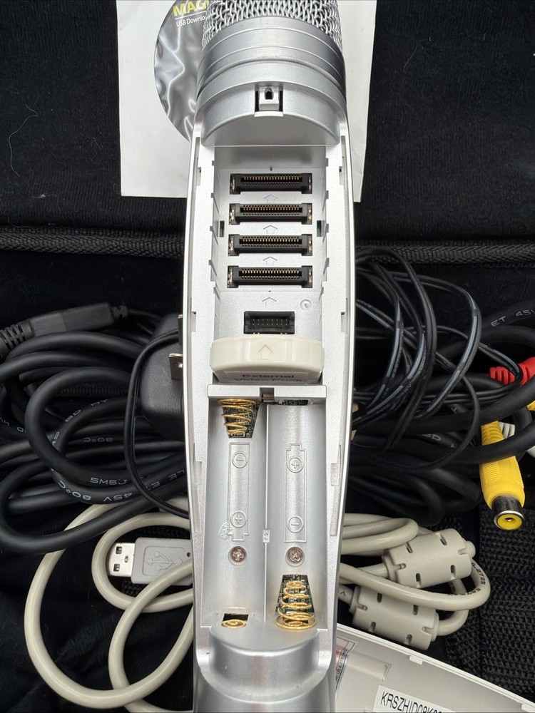 MAGIC SING ED-8000 Karaoke Microphone With Carry Case, Cables & CD Tested