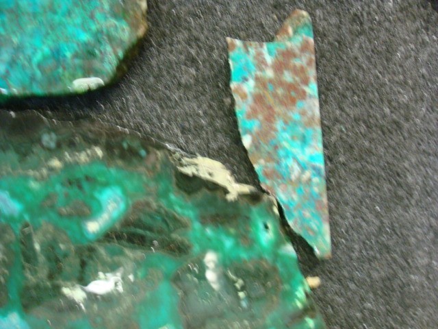 chrysocolla 4 slabs bisbee mine