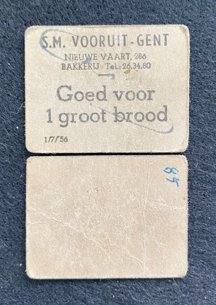 Belgium Bread Coupons WWII 1941