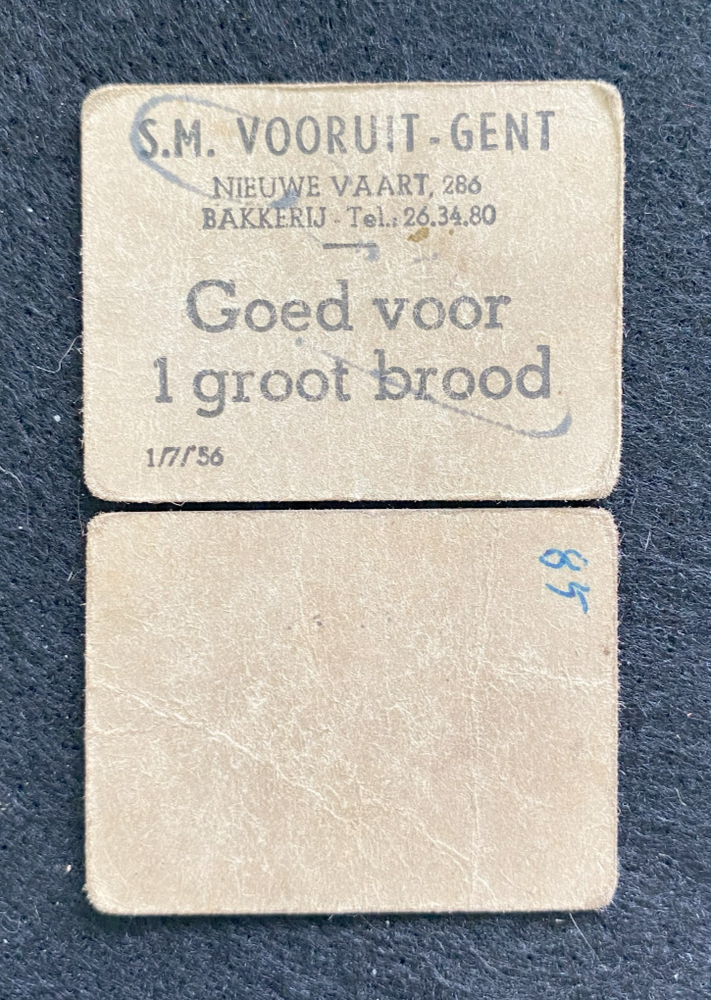 Belgium Bread Coupons WWII 1941
