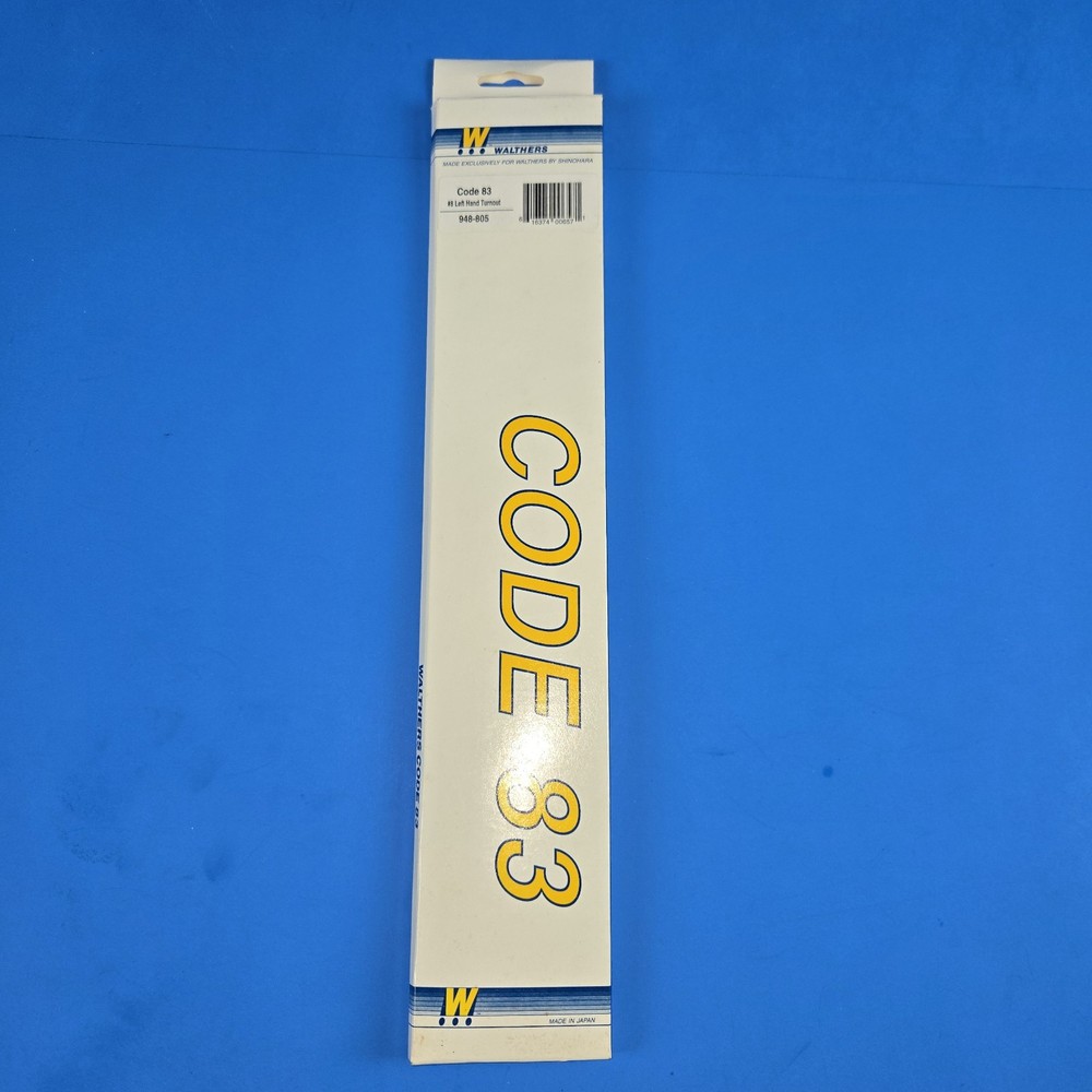 Walthers 948-805, #8 LH Turnout, Code 83, Left Hand, NIB