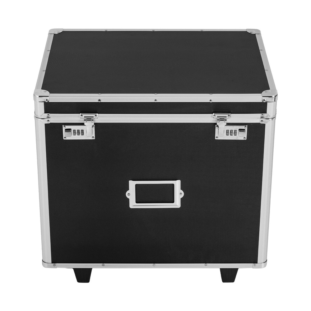 Aluminum Alloy File Lock Box Hand Pull File Case Locking Mobile Business Box