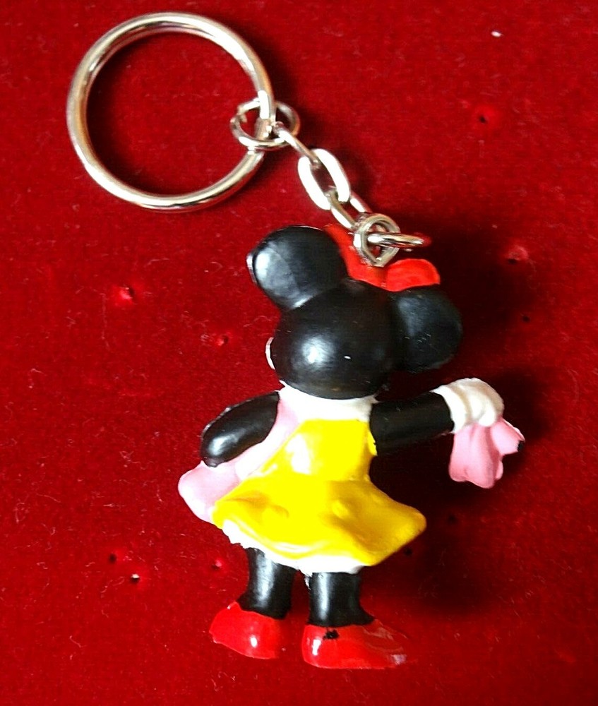 MINNIE MOUSE ~ Disney ~ Bully ~ Vintage ~ Figure ~ KEYRING