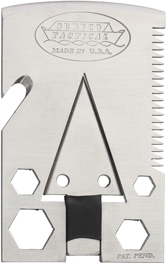 Survco Tactical Credit Card Axe 21-Function Multi-Tool Fits Easily Into Wallet