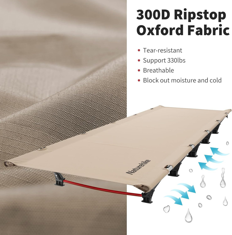 Ultralight Camping Cot, Easy to Assemble Folding Tent Cot, Compact & Protable Ca